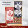 Gold Foil Texas Hold'em Playing Cards – Waterproof, Gold-Edged, Perfect for Home Games