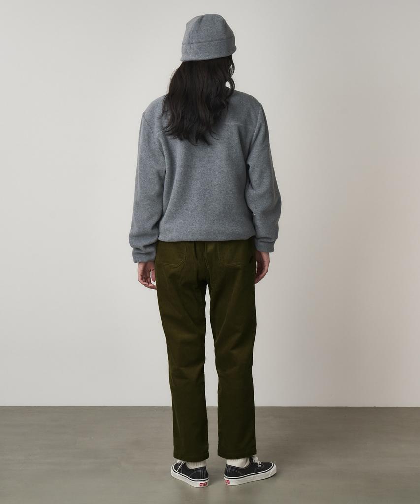 Geulamichi Loose Tapered Ridge Corduroy Pants Olive