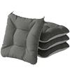 4-Piece Set Seat Cushions 39.5 X 39.5 X 10 Cm Chair Cushions with Ties, Non-Slip Outdoor Indoor Seat Pad
