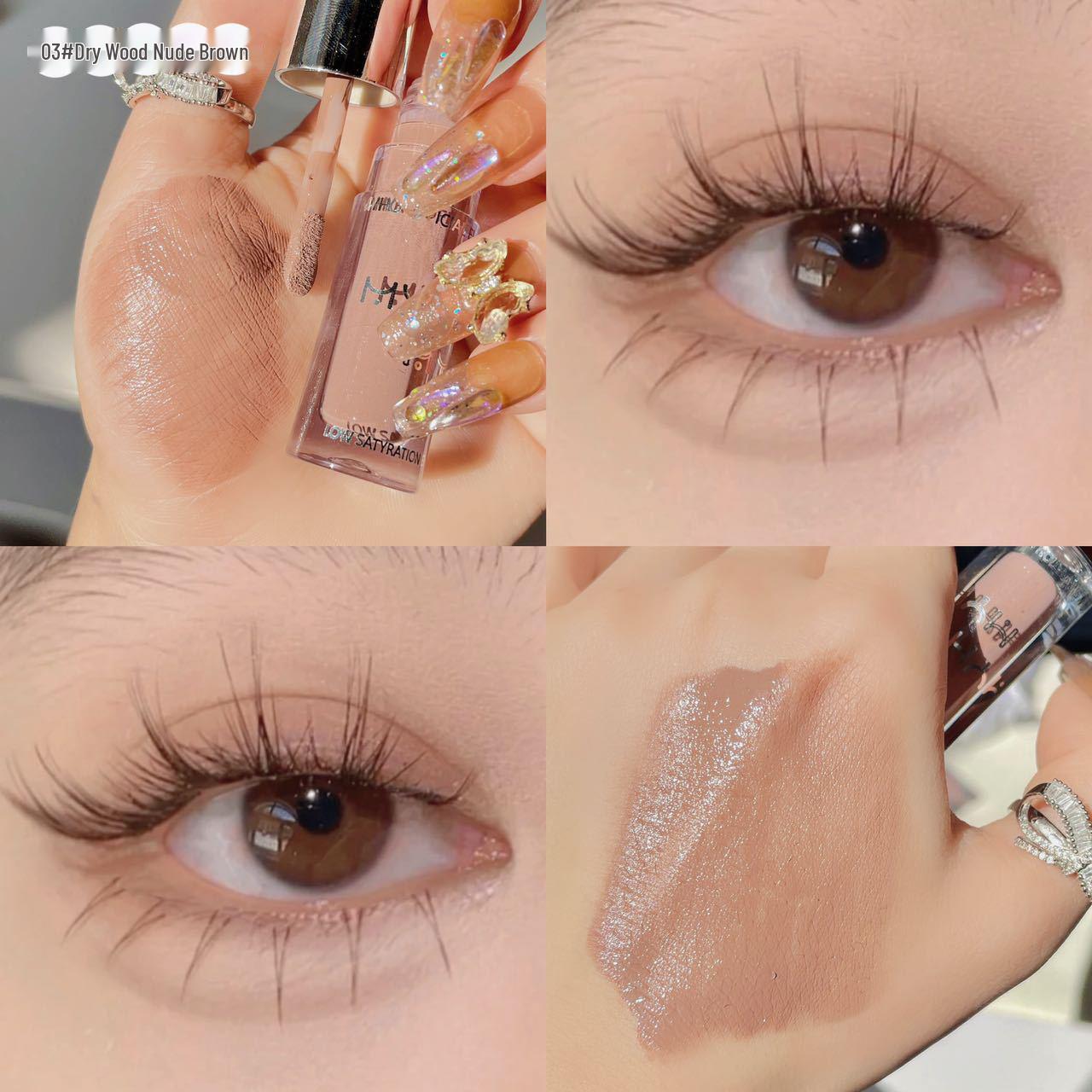 

MYHO Перламутровые Матовые и Блестящие Жидкие Тени для Век - Одинарный Землистый Оттенок