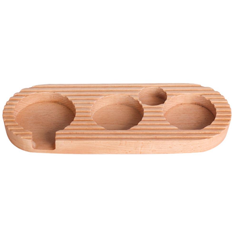 

Wooden Coffee Tamper Base 4 Slots Coffee Powder Tamping Holder Coffee Making Accessories