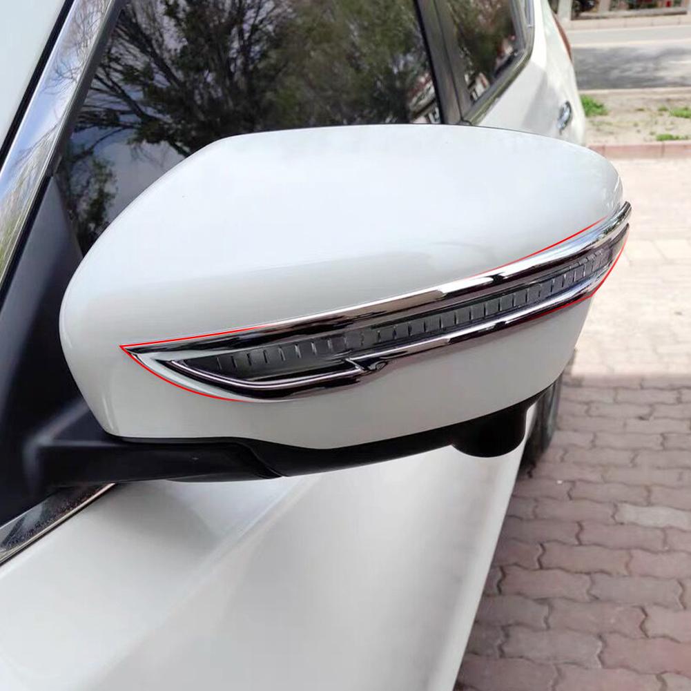 2 buc. ABS cromat oglinda retrovizoare laterală autocolant de protecție bandă anti-zgârieturi pentru Nissan X-Trail T32 2014 - 