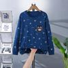 Fat Child Pure Cotton Pajama Set: Boys & Girls Warm Underwear, Plus-Size Base Layer, Autumn/Winter Sweater and Pants
