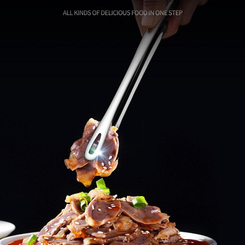 

Барбекю Клип 304 Нержавеющая сталь Барбекю Зажим Стейк Папка Золотой шведский стол Барбекю Цанга Плюс Длинный держатель для лица Большой золотой (304) small