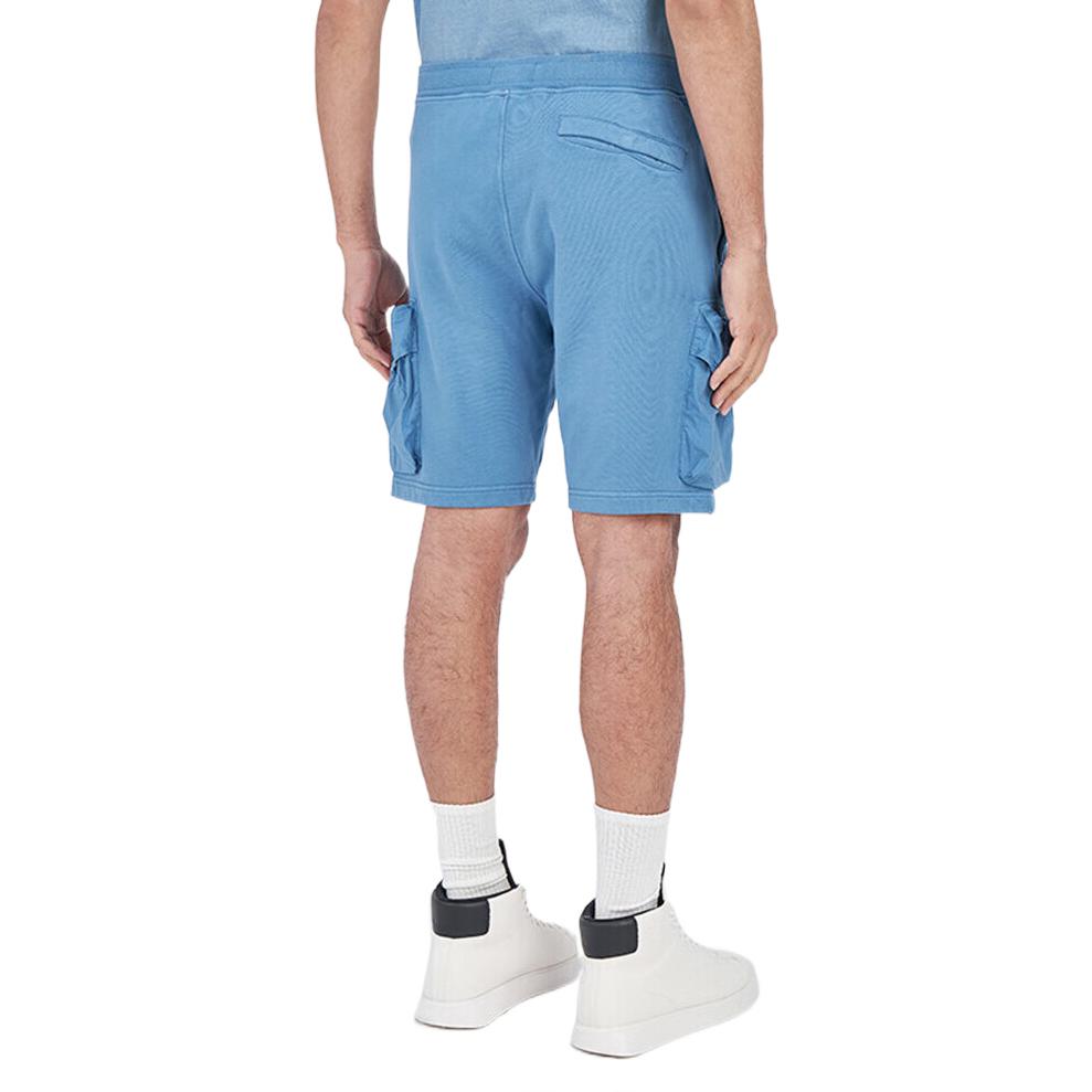 Stone Island Ss22 Solid Color Logo Pocket Sports Shorts Men shorts Blue 761565051-V0046