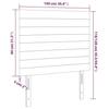VidaXL Têtes de lit 2 pcs Rose 100x5x78-88 cm Velours3116519