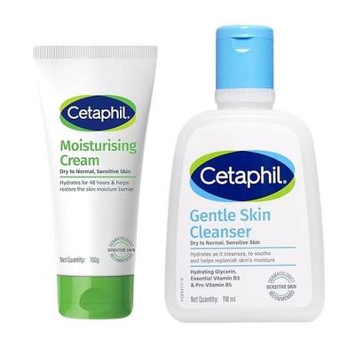 Feuchtigkeitscreme 80 g und sanfter Hautreiniger 125 ml Combo