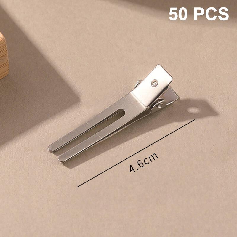 50Pcs Simple Versatile Alloy Hair Clips Headwear Hair Accessories Hair Root Fluffy Hairpins Seamless Bangs Clips