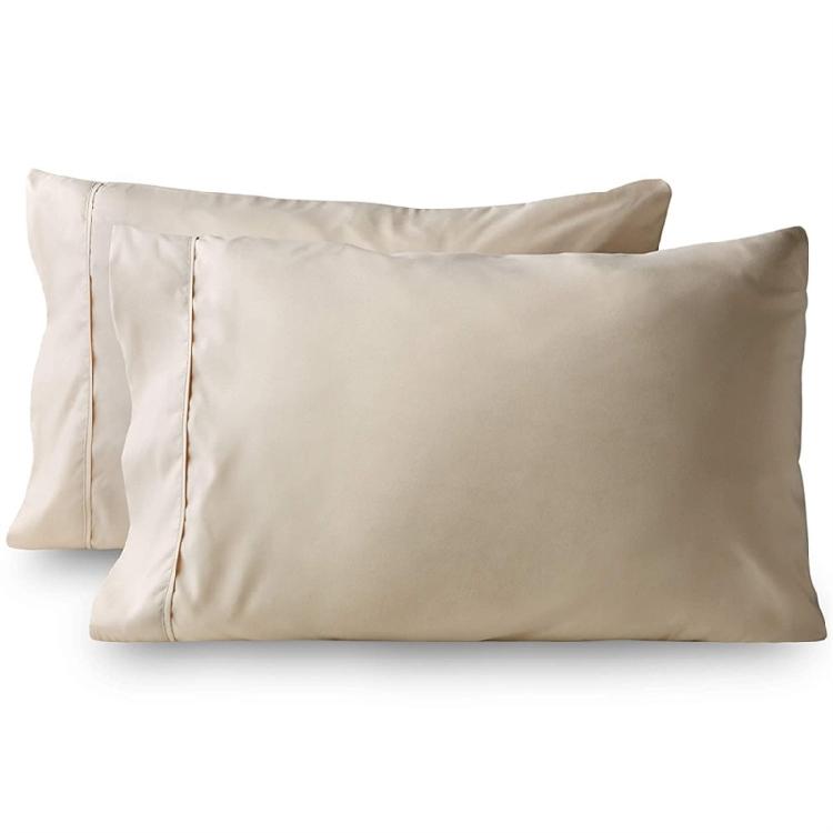 2Piece Brusheds Microfiber Queen Pillowcases Stains Resistant with Envelope Style for Bedroom Elegances