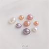 Natural Freshwater Rice-Shaped Half-Drilled Pearl Beads for DIY Jewelry: Strong Luster for Pendants, Earrings, Necklaces