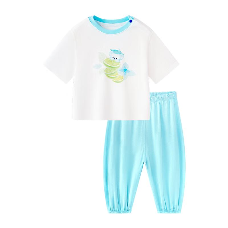 Babycare Kids  Summer Cool Touch Short Sleeve Long Pants Loungewear Set 100
