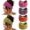 Bandeau large rétro à motif cachemire pour femmes - Bandeau de sport élastique coloré pour yoga