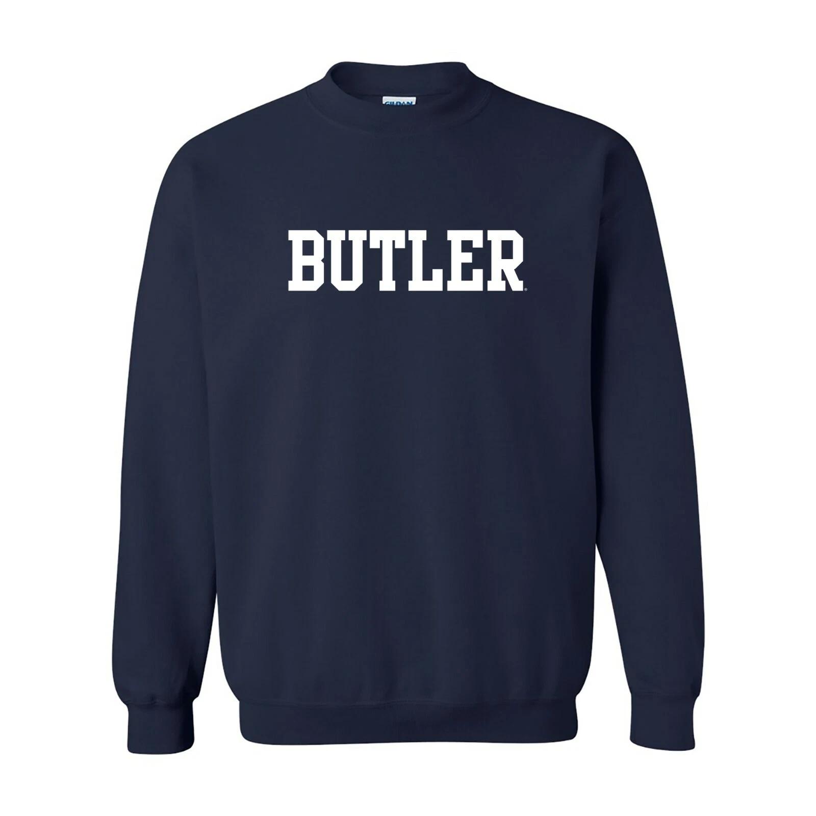 Butler Bulldogs Basic Block Licensed Crewneck Sweatshirt - Navy S