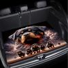 1Pcs Rottweiler Cloud Car Trunk Mat with Anti Slip Cargo Liner Waterproof Rear Storage Protector Floor Mat for SUV Sedan Vehicle