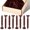 18/36/50Pcs Vinyl Shutter Fasteners Shutter Spikes UV Resistant Simple Installation Universal Window Shutter Screws Window Panel Pins
