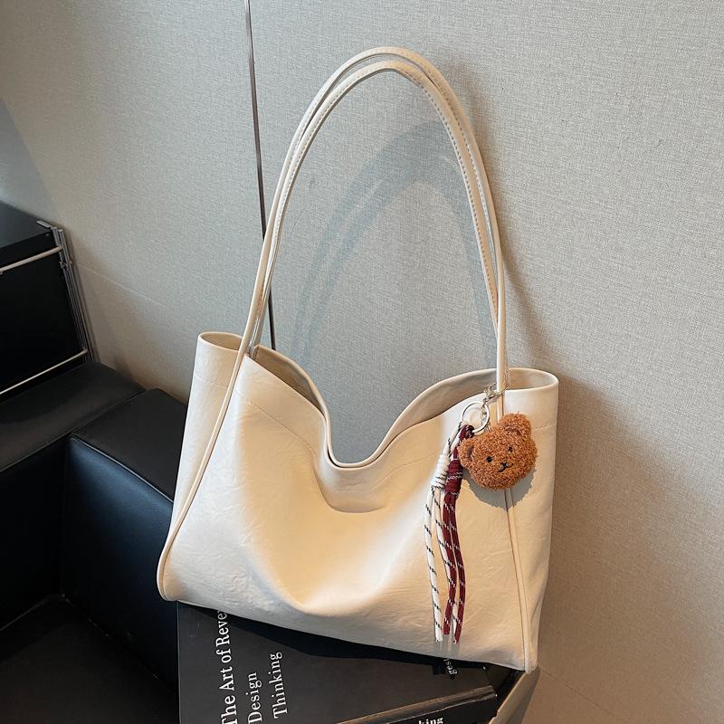 

Premium sense bag women s popular fashion shoulder bag to work large capacity commuter tote bag бежевый