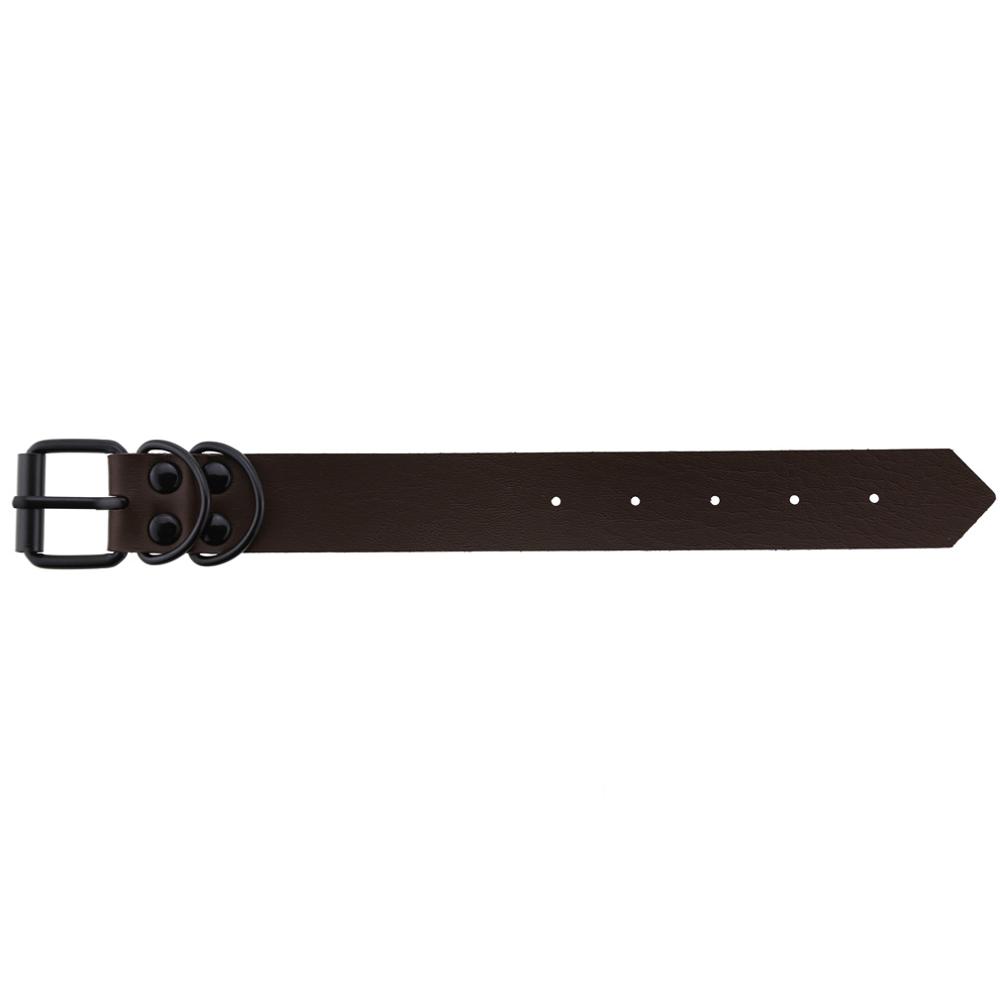 Punk Gothic Black Metal Unisex Simple Wide Big Leather Bracelet Bangle