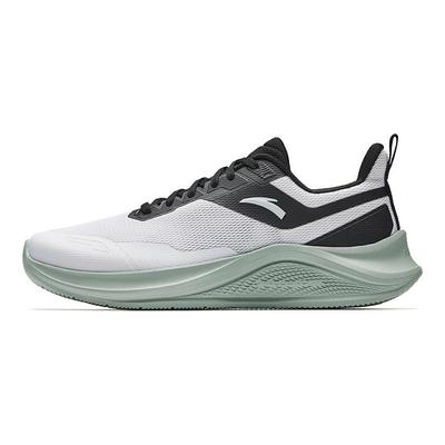 Sports Comfortable Shock Absorbing Durable Low Top Casual Running Shoes Men Sneaker Pure-White Basic-Black 912535513-1