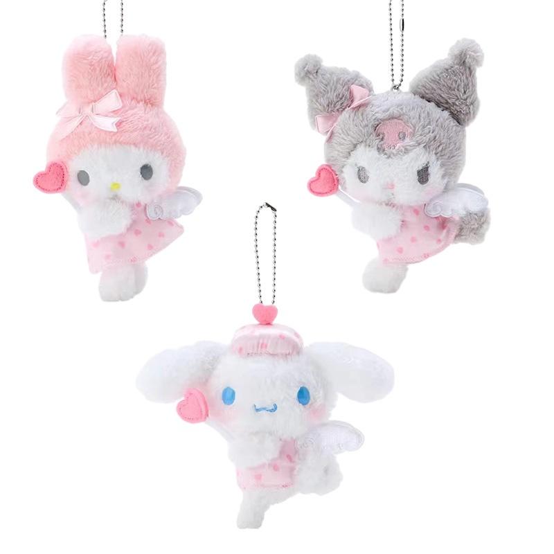Sanrio Plush Cinnamon Toy Keychain Home Decoration Girl Birthday Doll Present