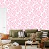Powder pink flowers wallpaper, powder pink background for living room and bedroom 50x1000
