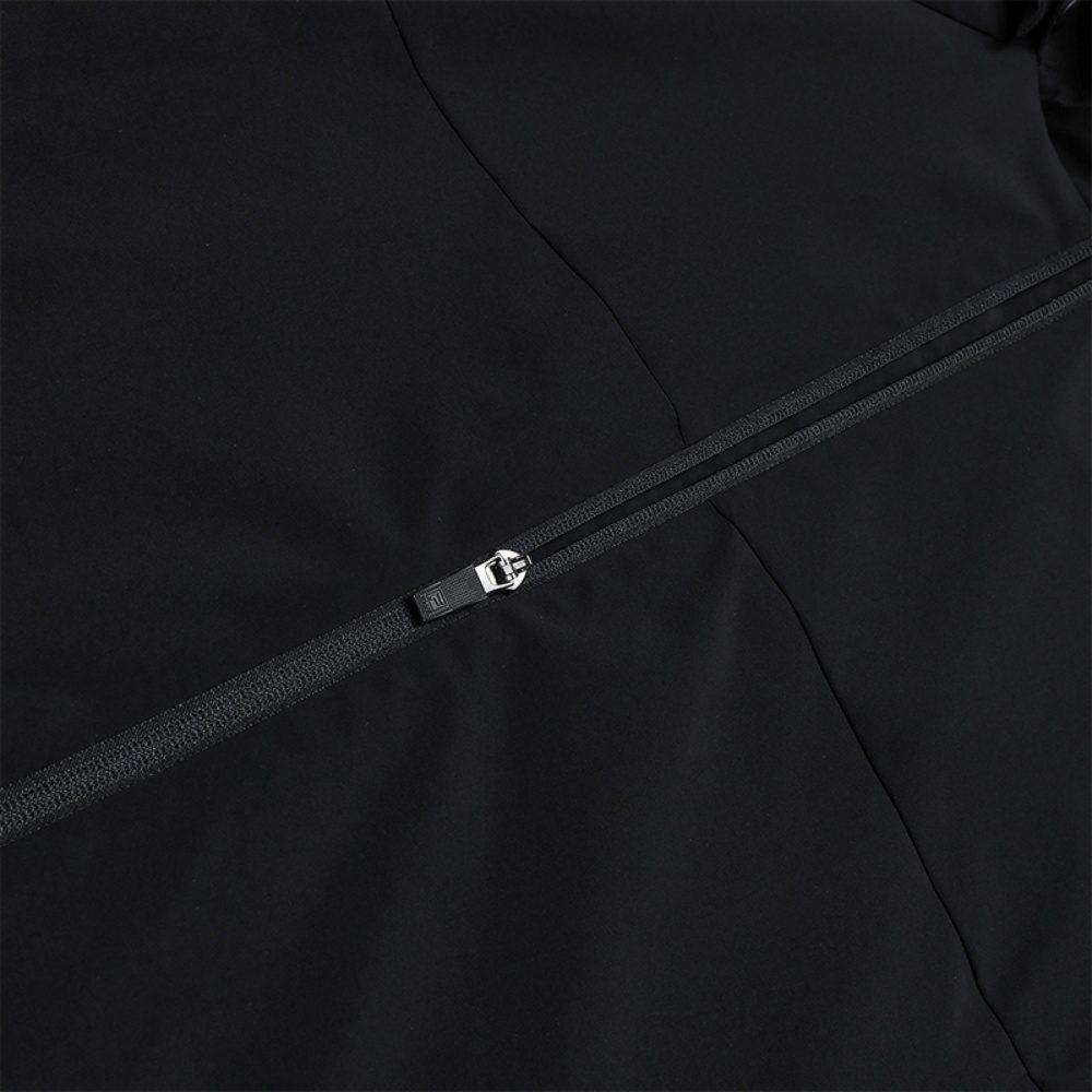 FILA Jackets Men's Jet Black Hooded Non Detachable Moderate F11M542707FBK
