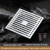 CHENDU Stainless Steel Square Invisible Shower Floor Drain