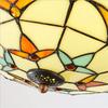 42-inch Retractable Ceiling Fan with Lamp and Remote Control Double-sided Chandelier Style