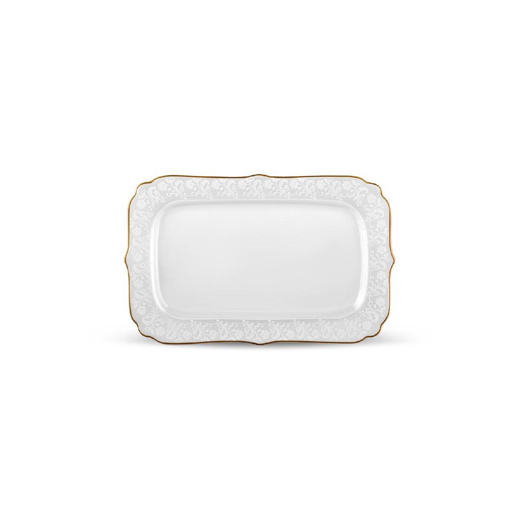 Forever Bone Damiano 53 Piece Dinner Set For 12 People Gold