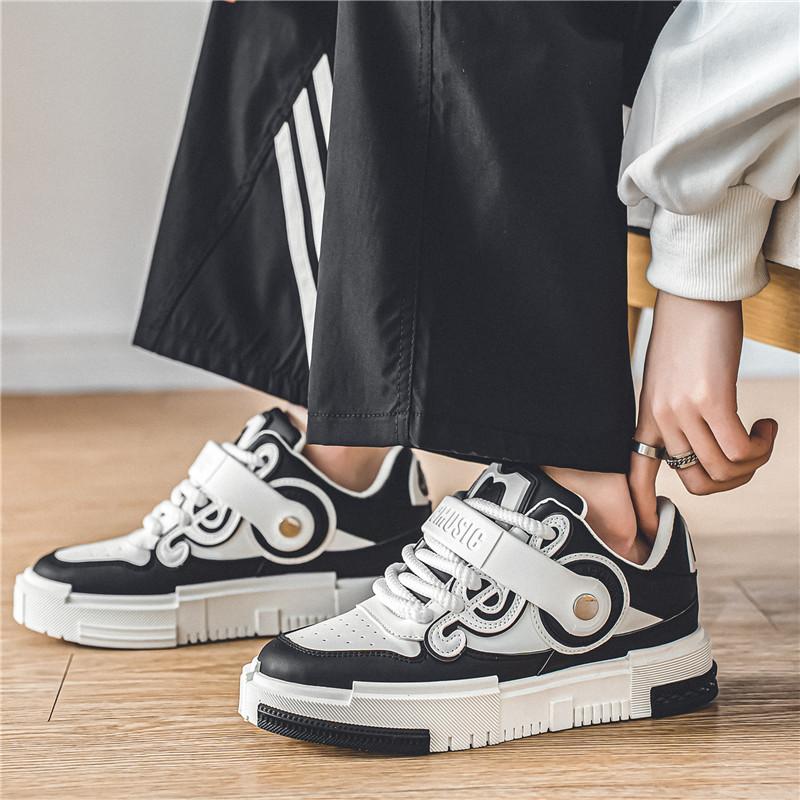 2025 New Men's Designer Skateboard Sneakers Spring Fashion Beige Mens Platform Shoes Hip Hop Sneakers Men Casual Sports Shoes