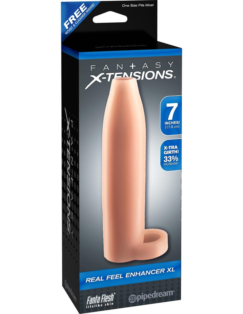Realistic Penis Sleeve 17 X 3.6cm - Fantasy X-tensions - Extenders