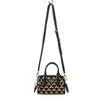 PRADA  1BB846 2WAY bag black/beige polyester/Safiano Women