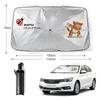 Car Sunshade Umbrella: Silver-Coated Heat Insulation & Anti-Glare Front Windshield Protector