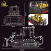 Moc Engineering Truck Model Building Block Excavator Crane Car City Construction Tech Brick Set For Children Kids Gift