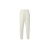 Wordmark Embroidered Drawstring Cuffed Knit Joggers Men Joggers Sail-White FJ0697-133