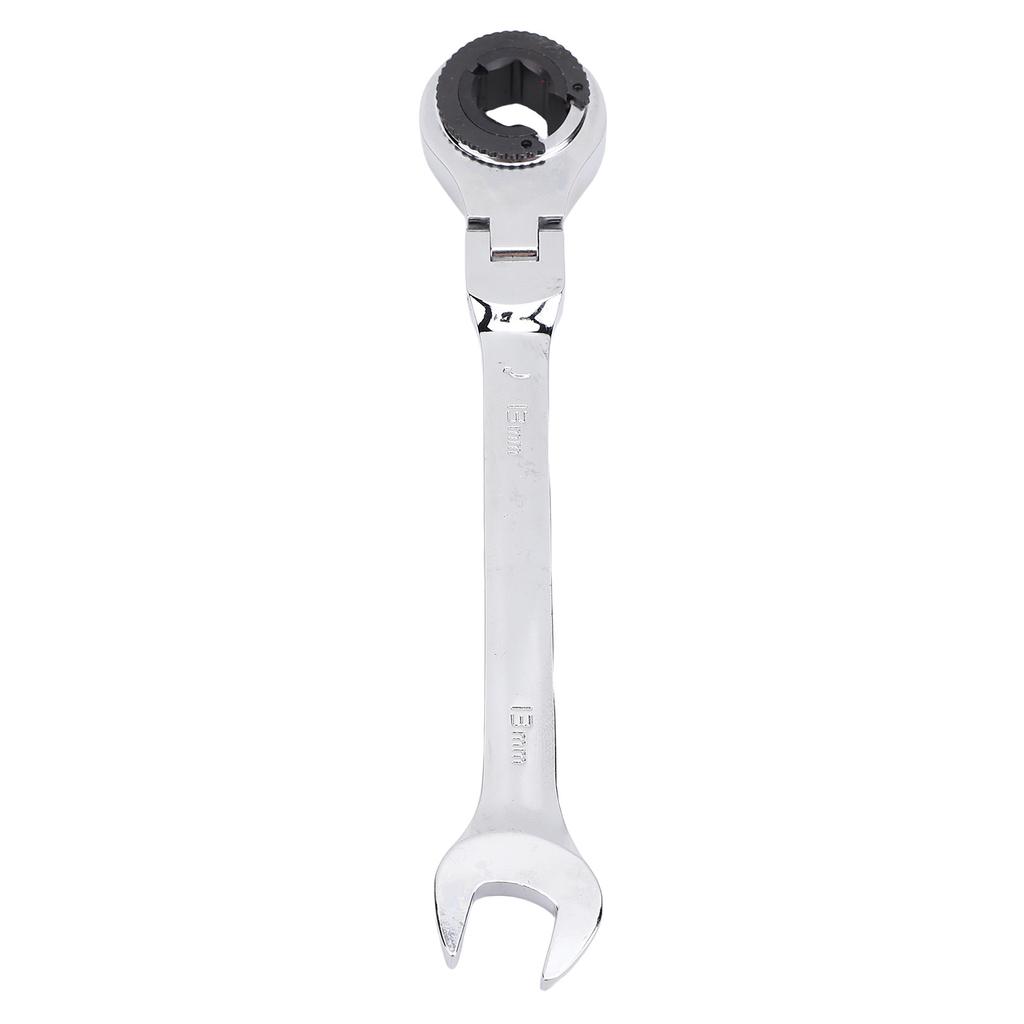 13mm Open End Wrench 180 Degrees  Adjustable 72 Tooth Ratchet Flexible Head Wrench for Fuel Brake Line Air Conditioning