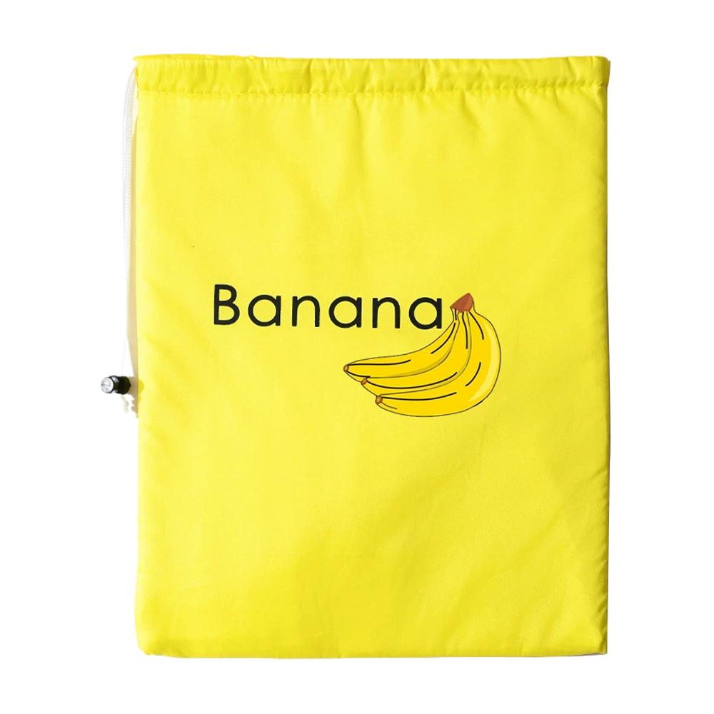

Durable Yellow Banana Storage Bags Bundle Pocket Reusable Insulated Fruit Vegetable Food Fresh-keep Drawstring Preserve Bag