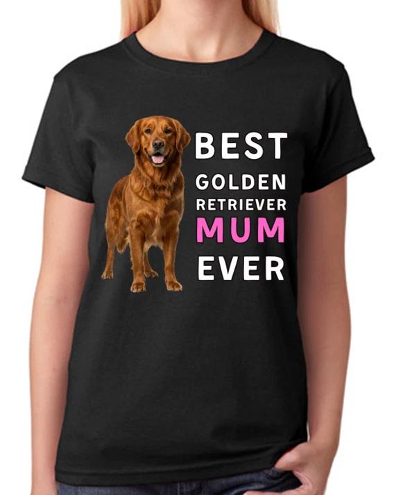 Best Chocolate Retriever Mum Ever Dog Lover Gift Ladies T-Shirt Tee XXL