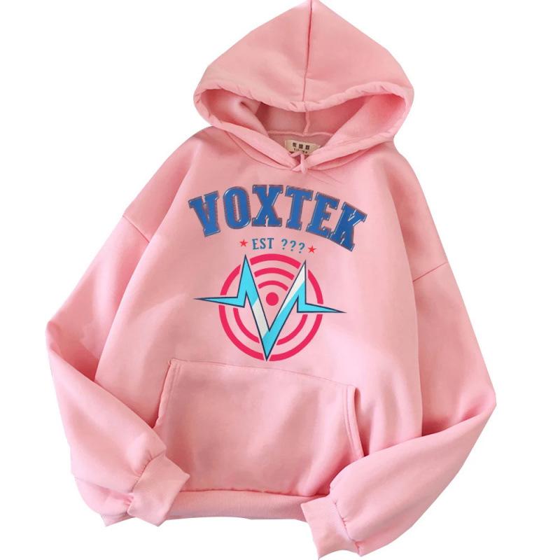 Hazbin Hotel VOX Retro Signal Logo Hoodie for Men (European Size)