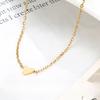 Simple And Versatile Small Love Sweet And Cool Necklace Plated High-End Collarbone Chain Cute Jewelry Woman Premium