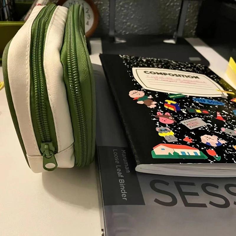 

Large Capacity Pencil Bag Lovely Funny Vegetable Stationery Bag Kawaii Cartoon Transparent Green Onion Pencil Case Gifts 1Pc