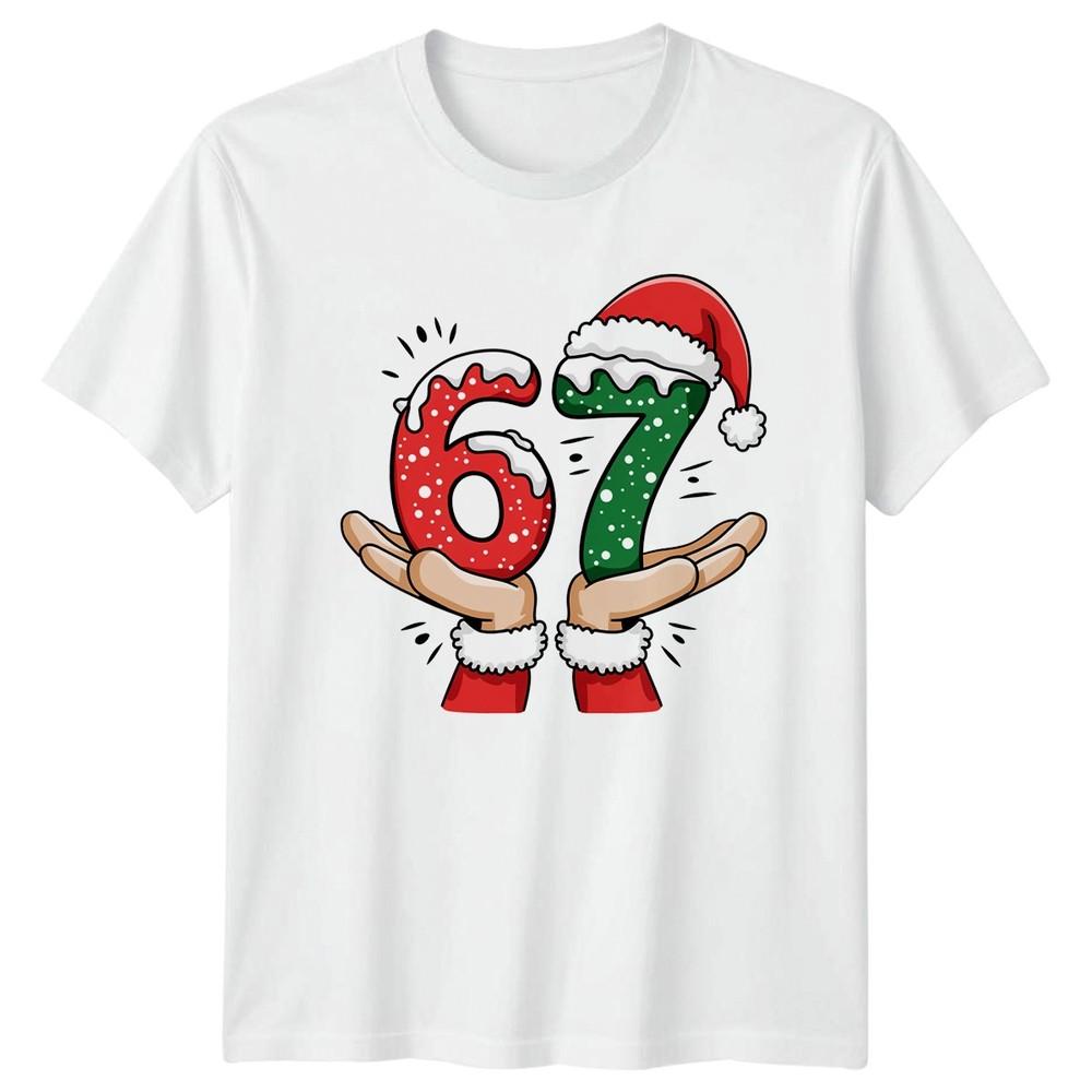 Six Seven 67th Birthday Christmas Graphic Unisexs Unisexs Tee Shirt S