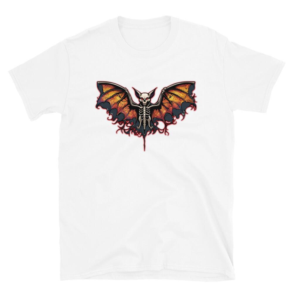 Vampire Bat Skeleton Rib Cage Halloween Short-Sleeve T-Shirt S разноцветный