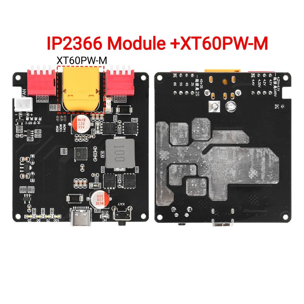IP2366 2-6S Lithium Battery Charging Board 140W Bidirectional Fast Charger Module Up-Step Voltage with Auto Temperature Control