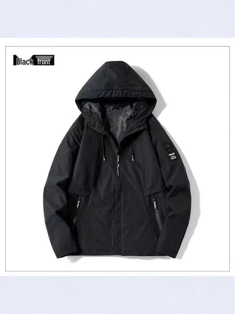 Men's Casual Hooded Jacket: 2025 Spring/Autumn, Plus Size, Versatile Workwear Trend