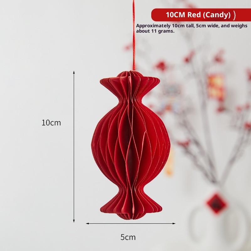 2026 Weihnachtskugeln Dekoration 3D Waben Hängeanhänger Weihnachtsbaumschmuck Rote Papierlaterne Weihnachten Navidad Deko