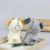 Poupée en Peluche Dessin Animé Loup Chien Porte-Clés Dessin Animé Loup Chien Poupée en Peluche Porte-Clés Pendentif de Sac à Dos