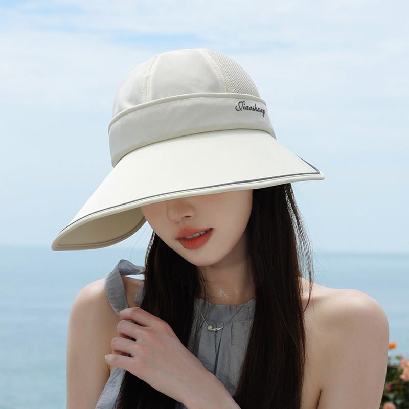 Polyester Sun Hat With Large Brim For Outdoor Sun Protection And Fashion Casual Wear