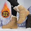 New Military Boots High-top Velvet Warm Outdoor Hiking Shoes Tooling Cold-proof Thickened Cotton Boots Men