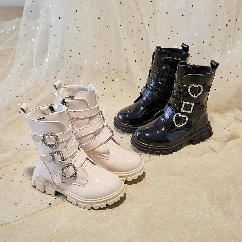 Children Casual Short Boots for Girls  Autumn Winter   Korean Style Soft Sole Non-slip Versatile Princess Shoes