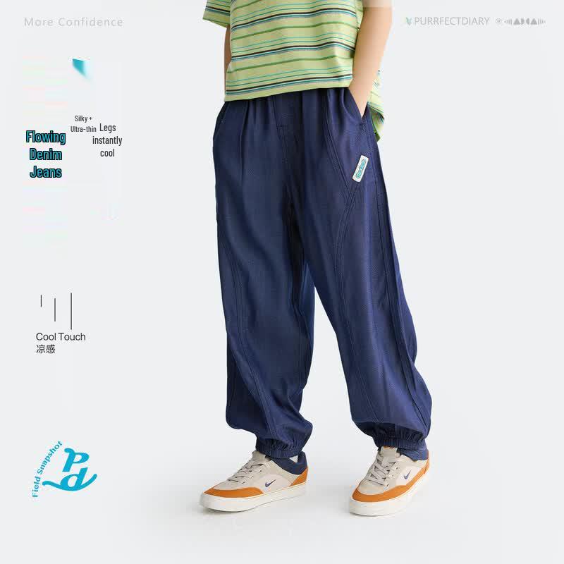 Gulu Diary Boys  Summer Cuffed Denim Jeans 150